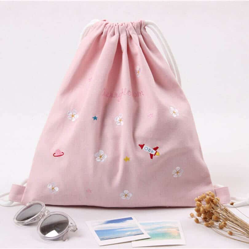 Softback Prined Drawstring Backpack
