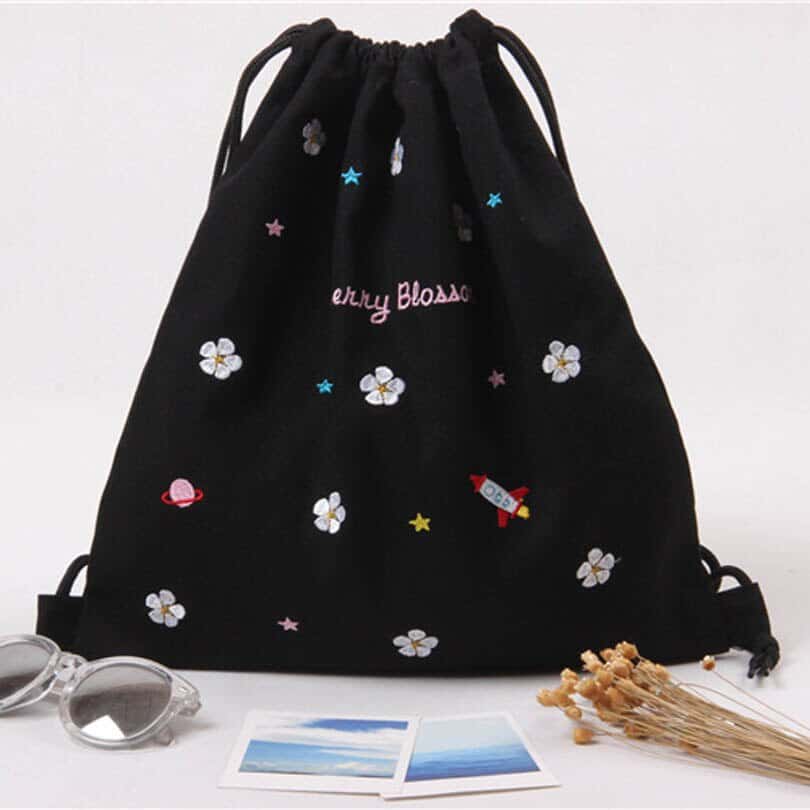 Softback Prined Drawstring Backpack