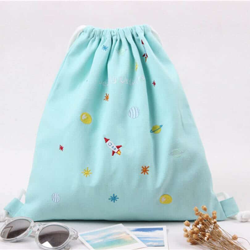 Softback Prined Drawstring Backpack