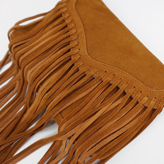 Boho Genuine Leather Crossbody Bag