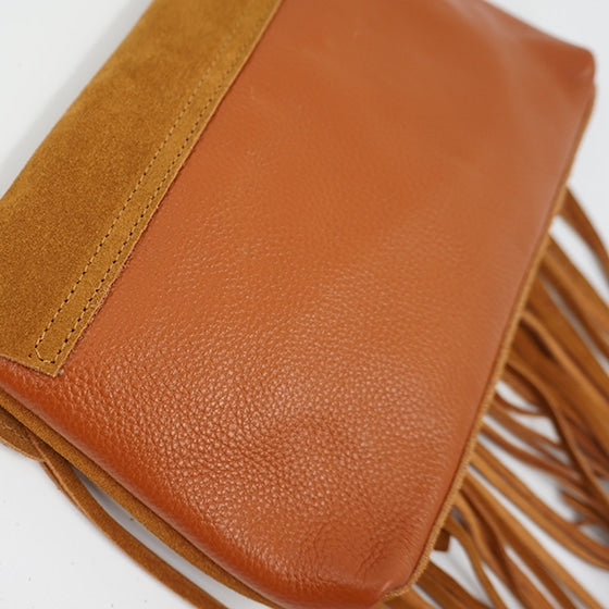 Boho Genuine Leather Crossbody Bag