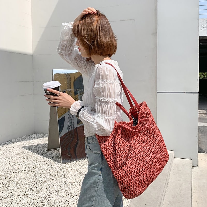 Straw Shoulder Bag