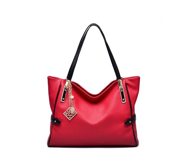 Casual Elegant Large Capacity PU Leather Handbag