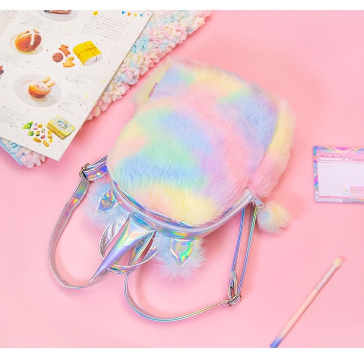 Kawaii Plush Unicorn Backpack