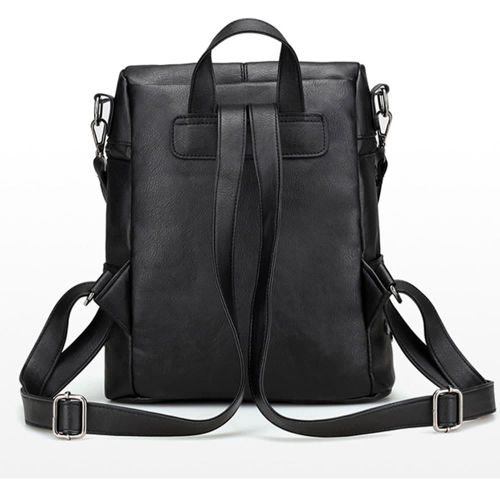 Trendy Multifunctional Solid Color Backpack