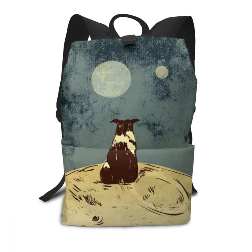 Moon Printed Backpack