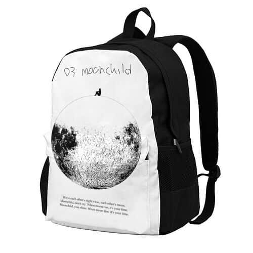Moon Printed Backpack
