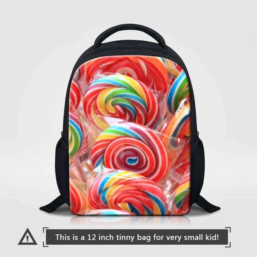 Cute Candy Themed Compact Casual Backpack