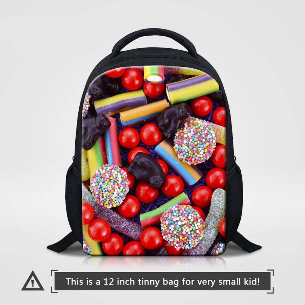 Cute Candy Themed Compact Casual Backpack