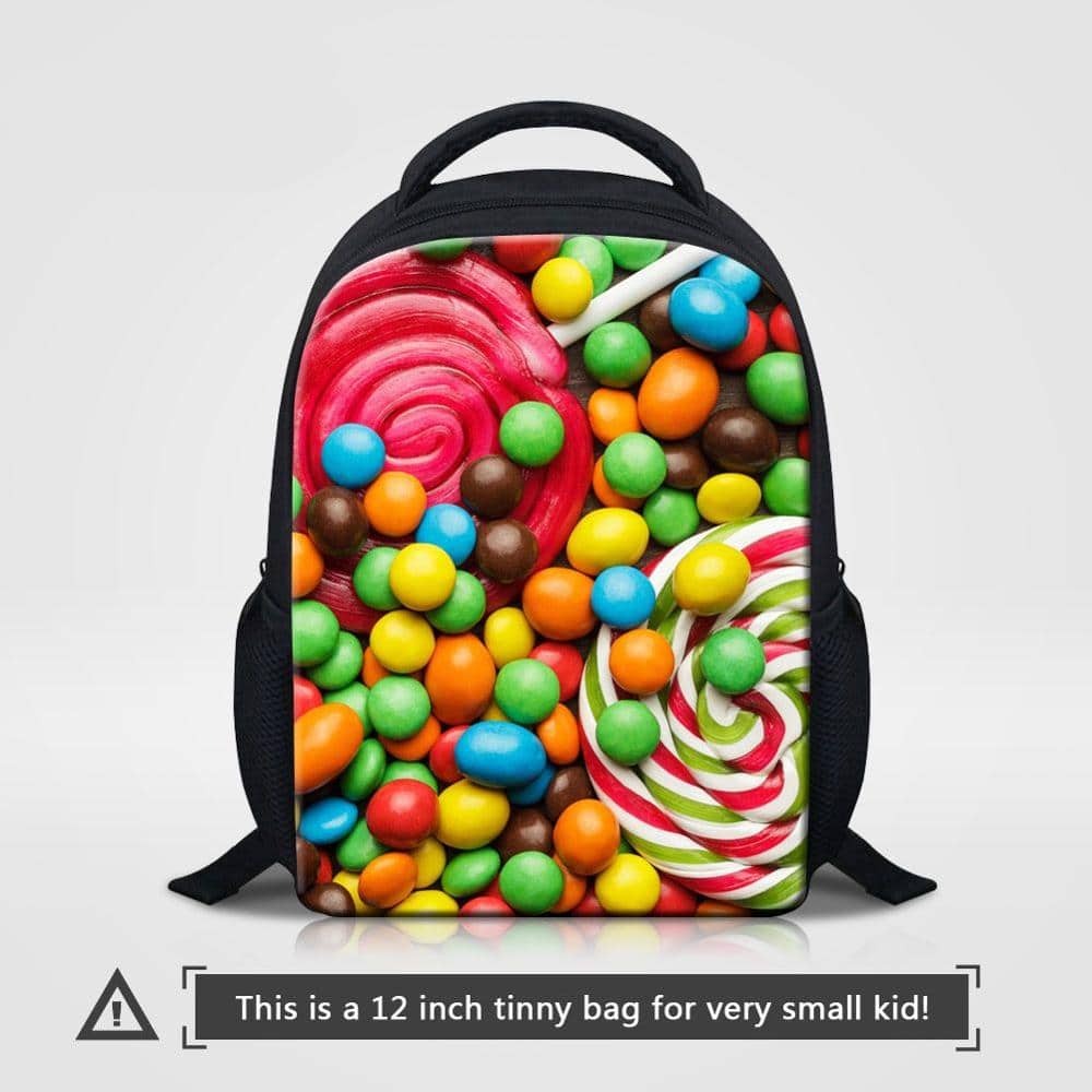 Cute Candy Themed Compact Casual Backpack