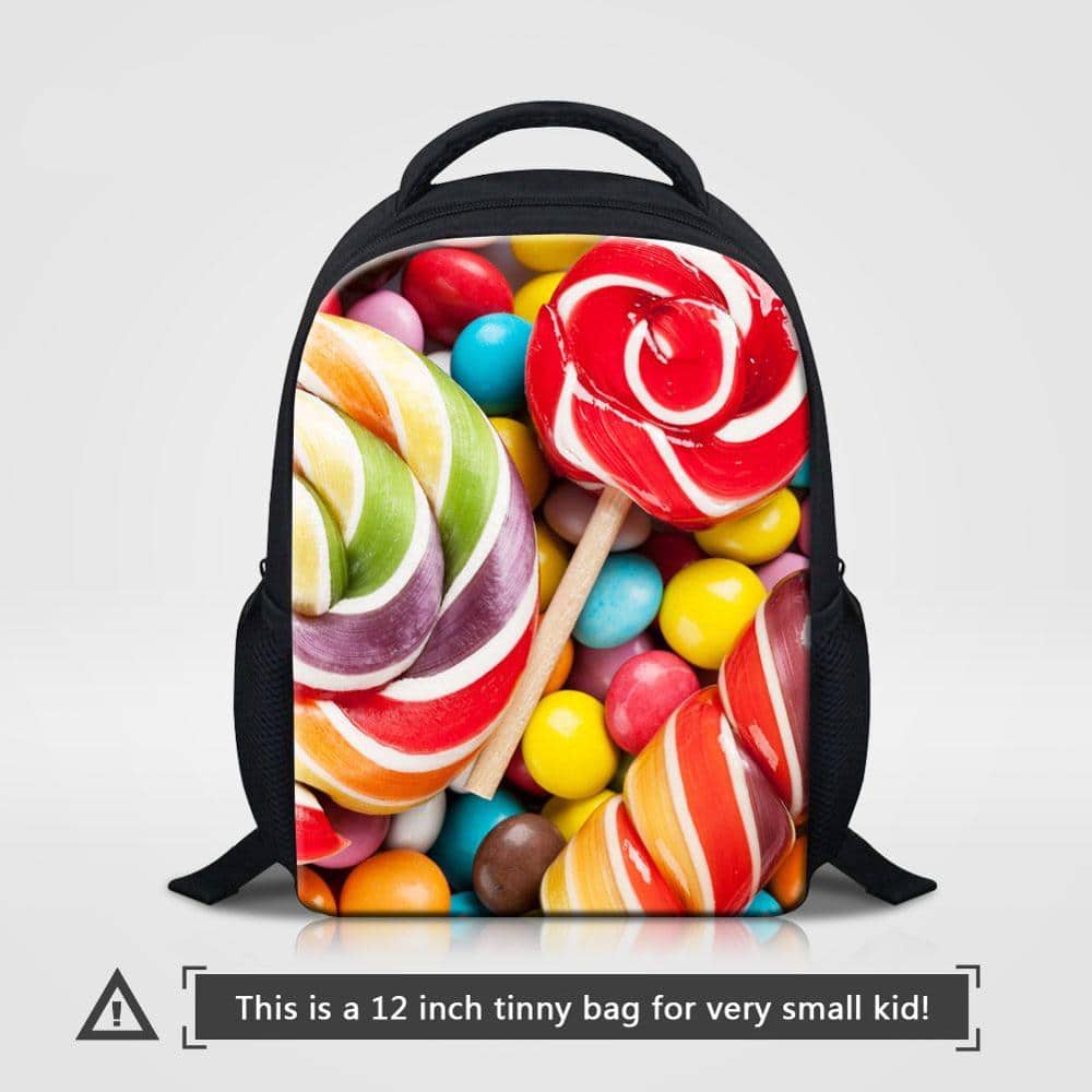 Cute Candy Themed Compact Casual Backpack