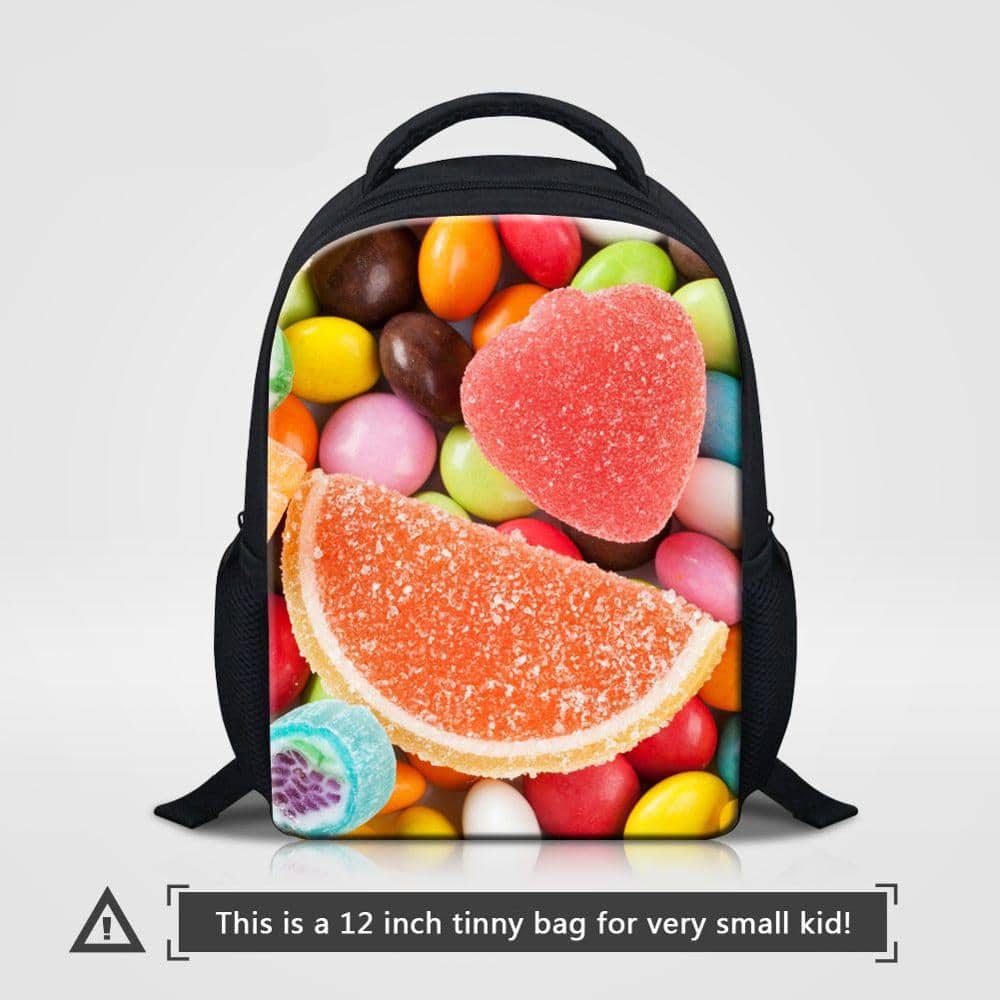 Cute Candy Themed Compact Casual Backpack