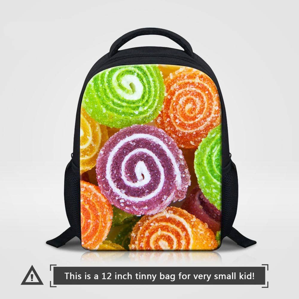 Cute Candy Themed Compact Casual Backpack
