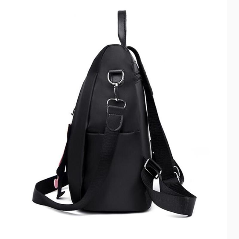 Small Backpack with Cat Pendant