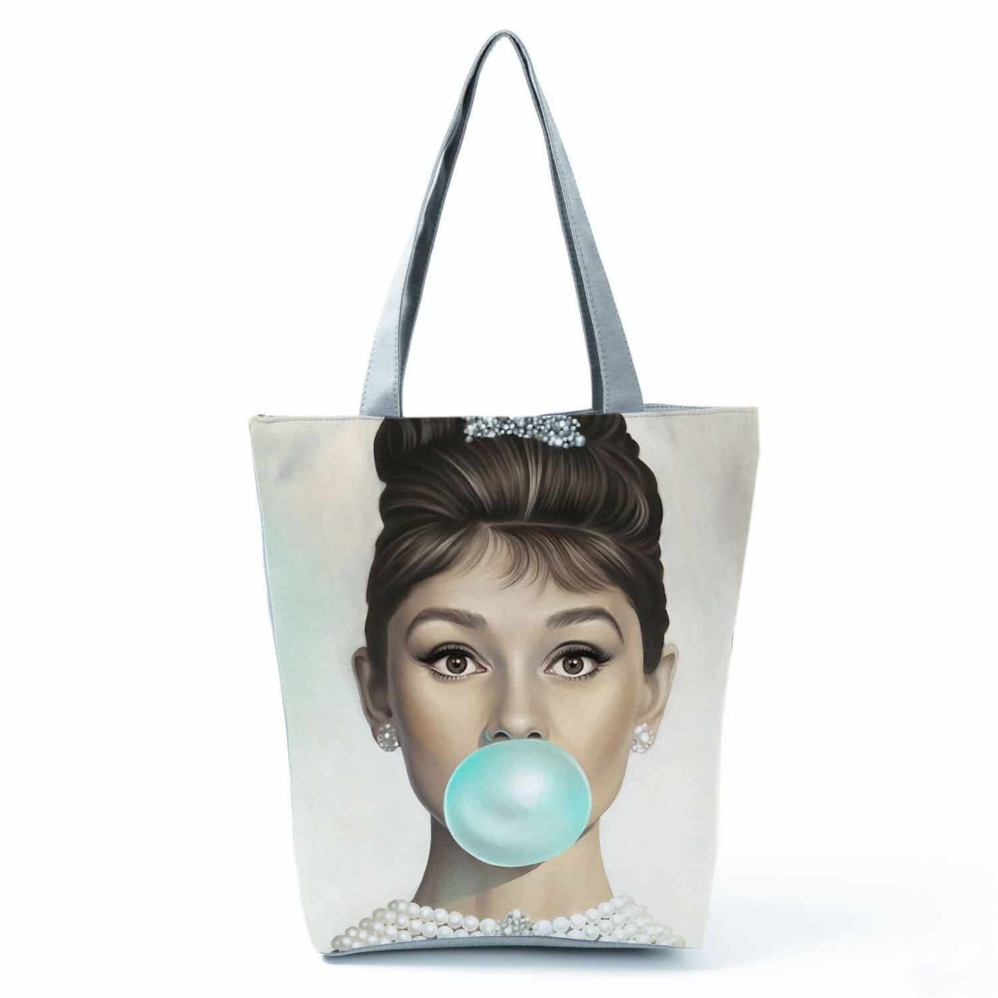 Beach Printed Canvas Handbags