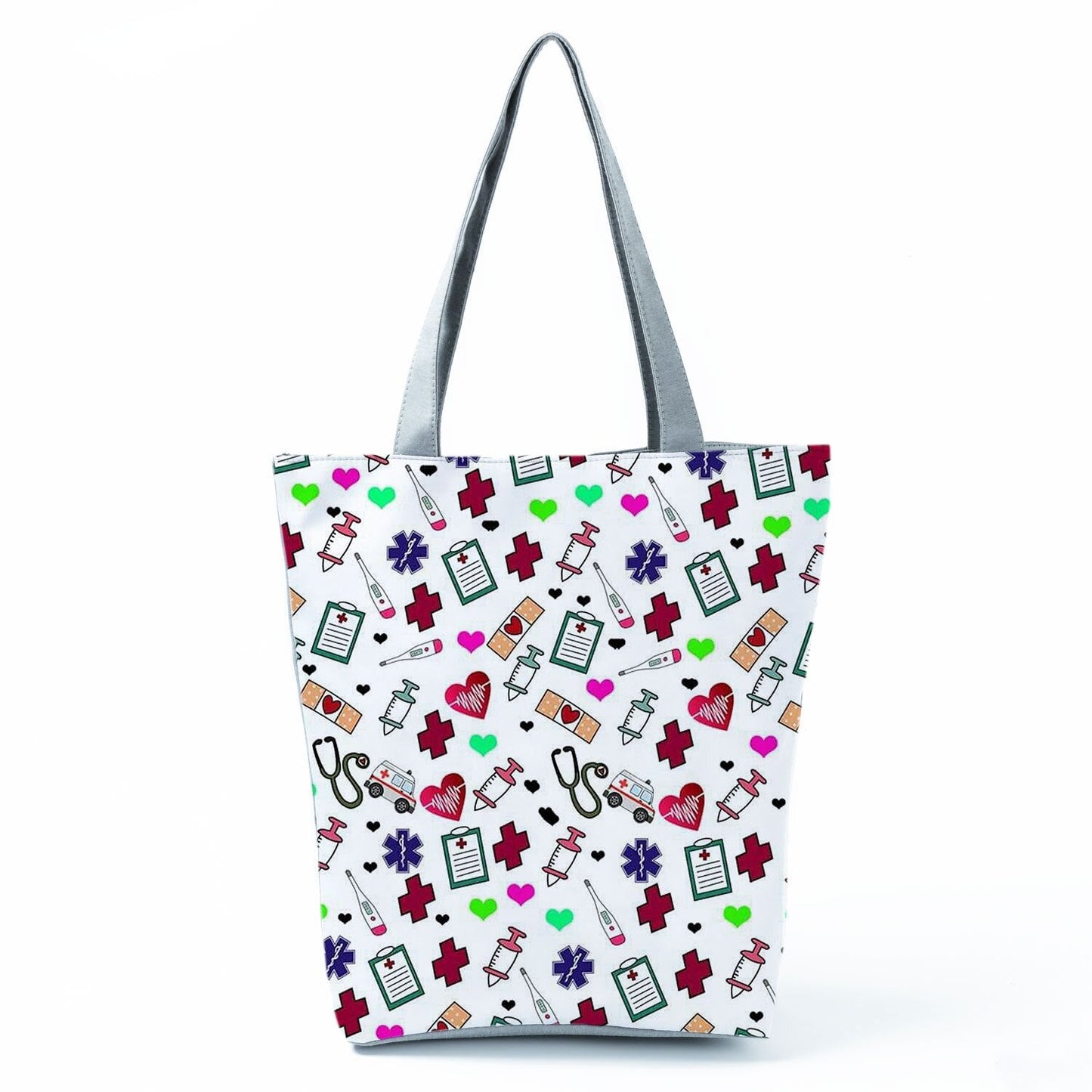 Beach Printed Canvas Handbags