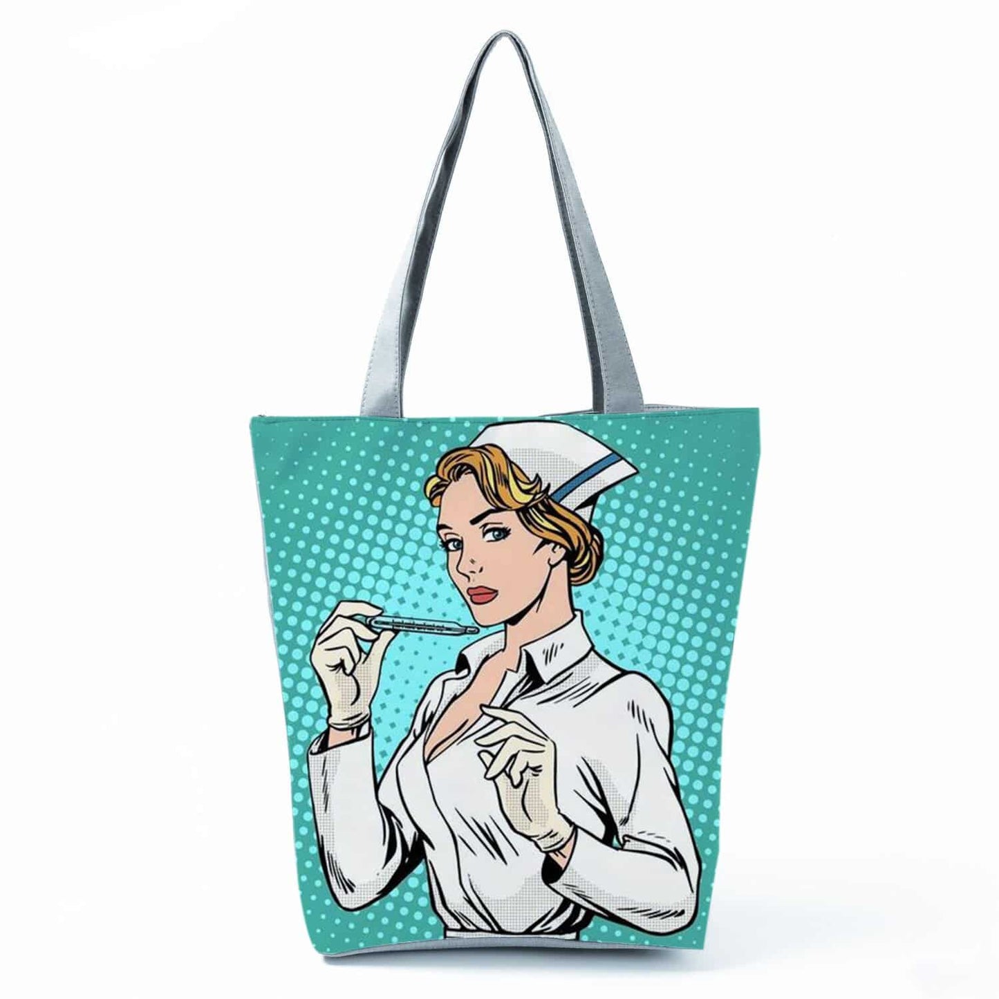 Beach Printed Canvas Handbags
