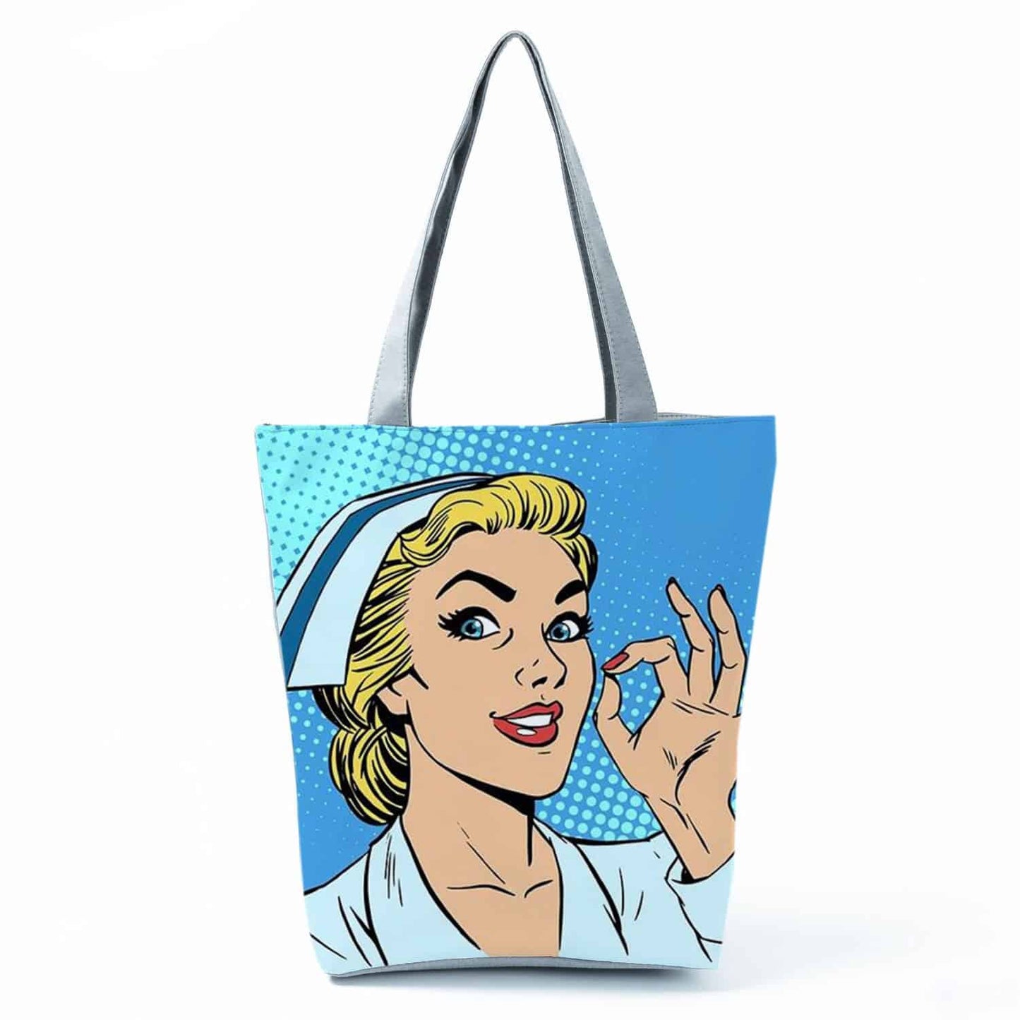 Beach Printed Canvas Handbags