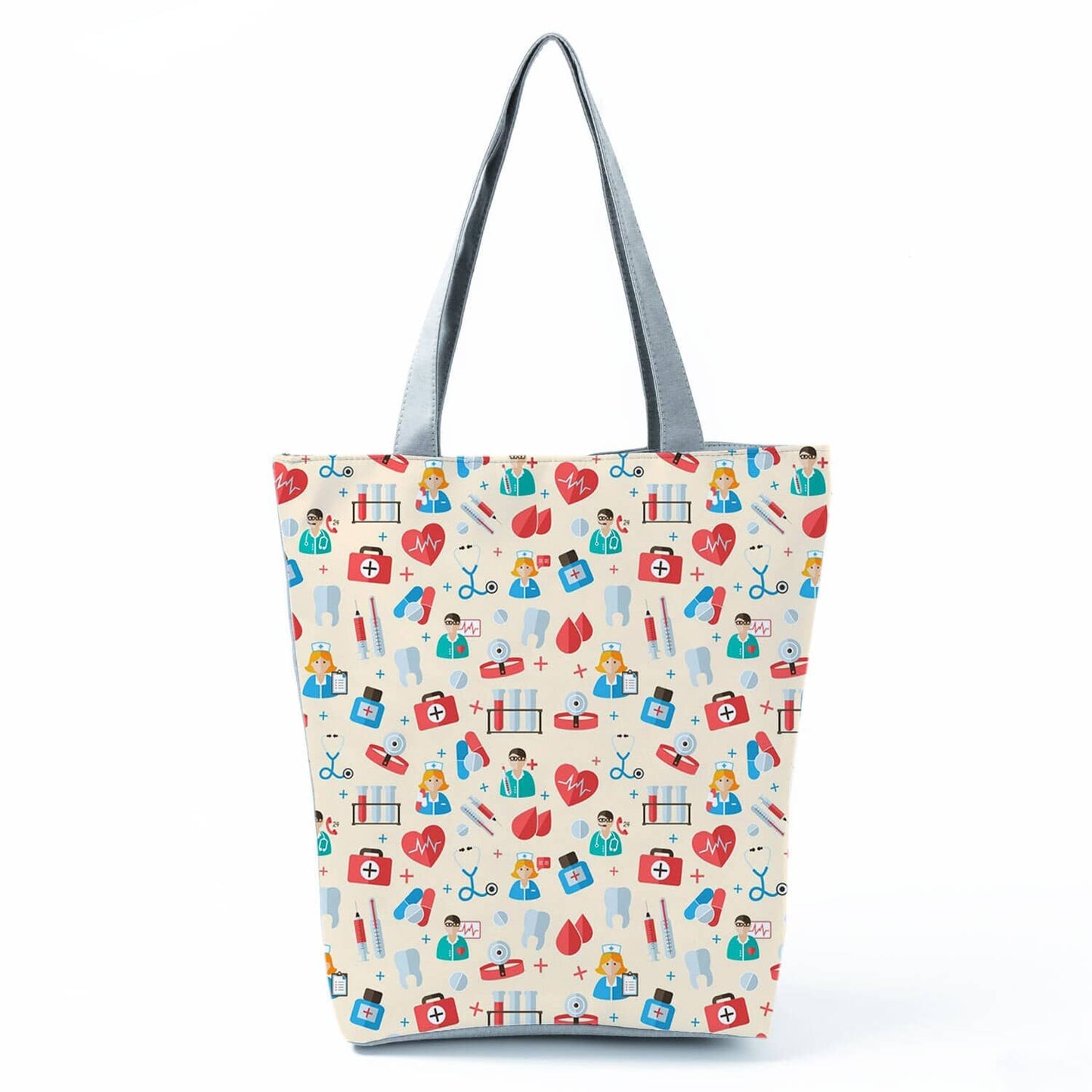 Beach Printed Canvas Handbags