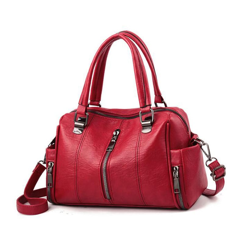 Classic Shoulder Bag with Zipper