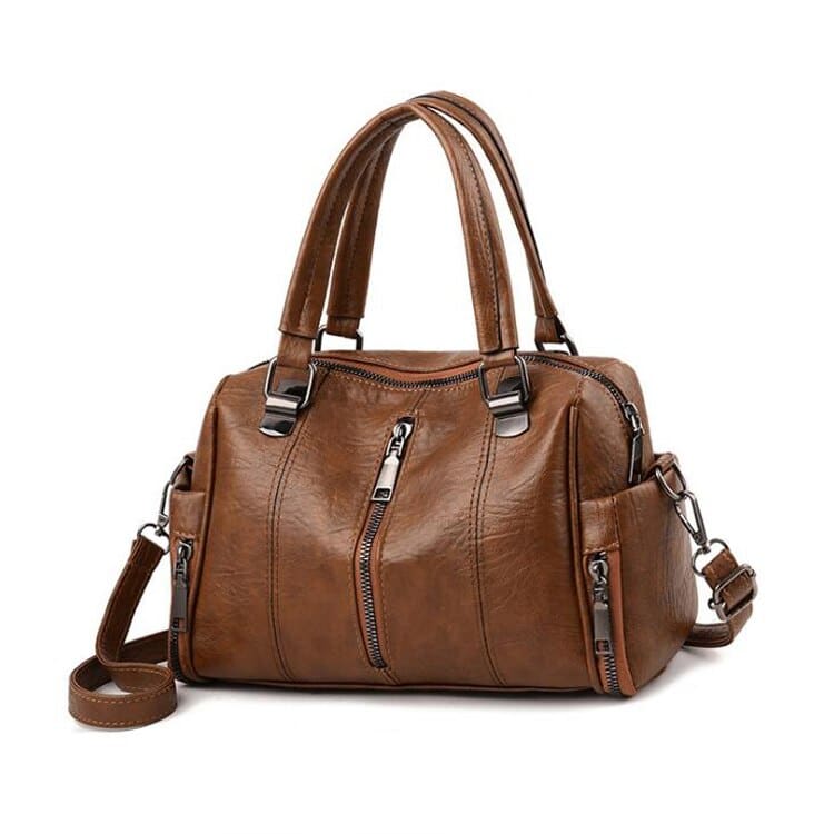 Classic Shoulder Bag with Zipper