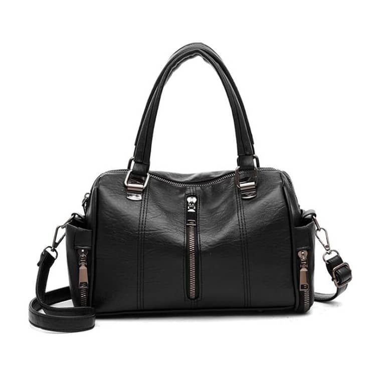 Classic Shoulder Bag with Zipper