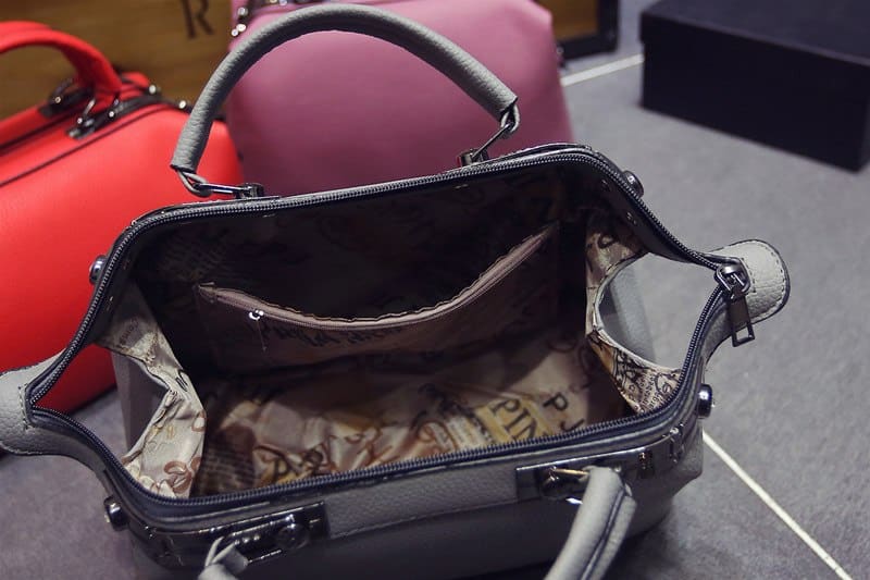 Elegant Leather Top-Handle Bag
