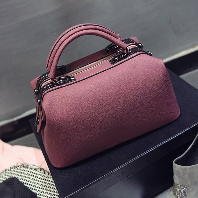 Elegant Leather Top-Handle Bag