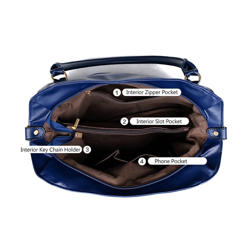 Luxury Colorful PU Leather Shoulder Bag