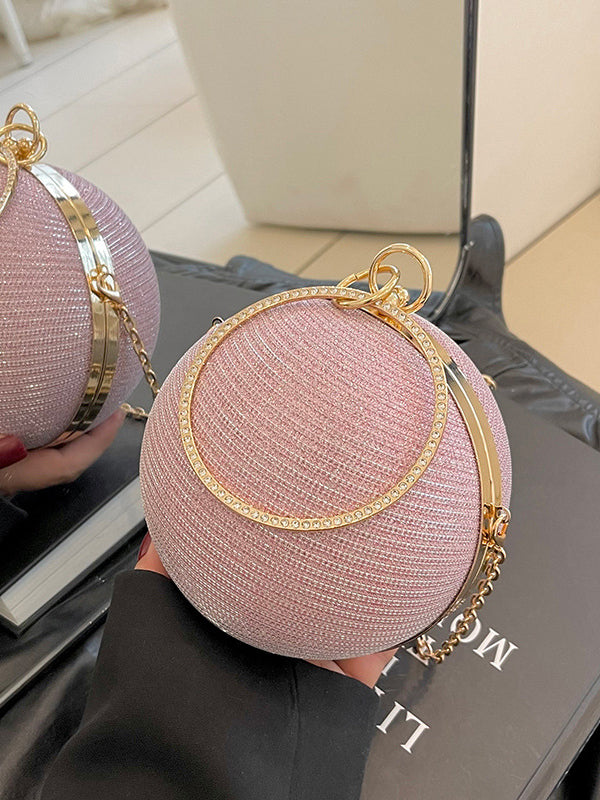 Chains Geometric Shiny Handbags Crossbody Bags Bags