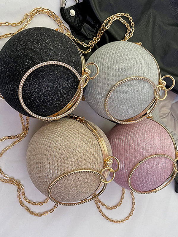 Chains Geometric Shiny Handbags Crossbody Bags Bags