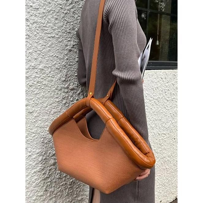 Fashionable Vegan Leather Tote Shoulder Bag