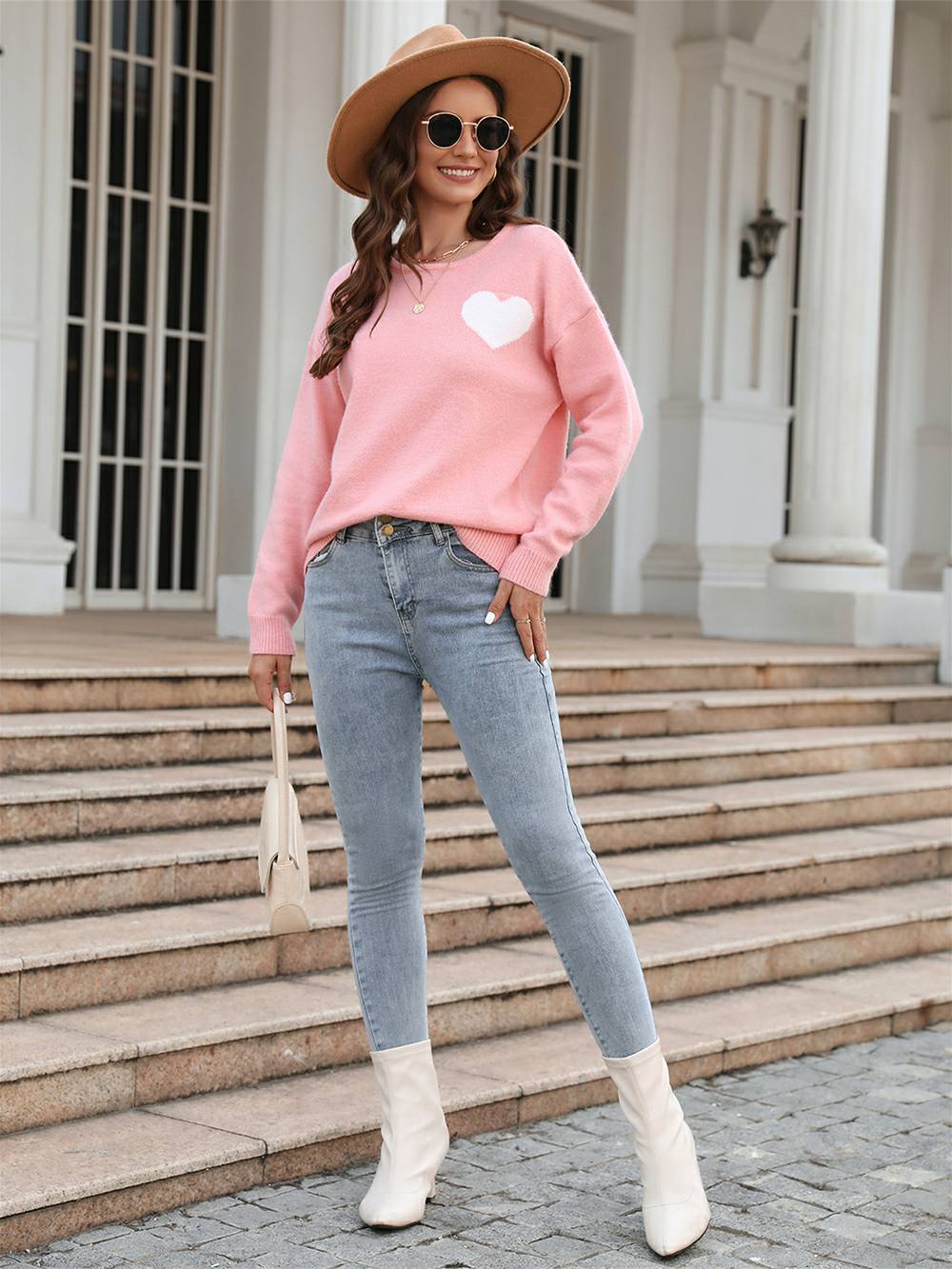 Love on Pulse  Knit Pullover Sweatshirt