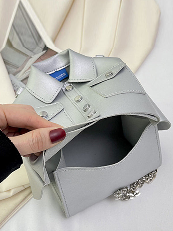 Chains Rivet Jacket-Shaped Split-Joint Crossbody Bags Bags Accessories Bags