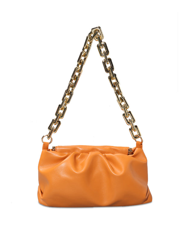 Chains Pleated Split-Joint Handbags Bags