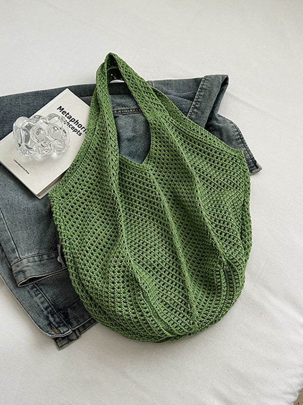 Beads Hollow Woven Handbag Bags Accessories