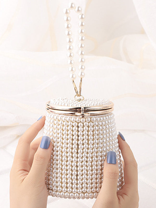 Geometric Pearl Handbags