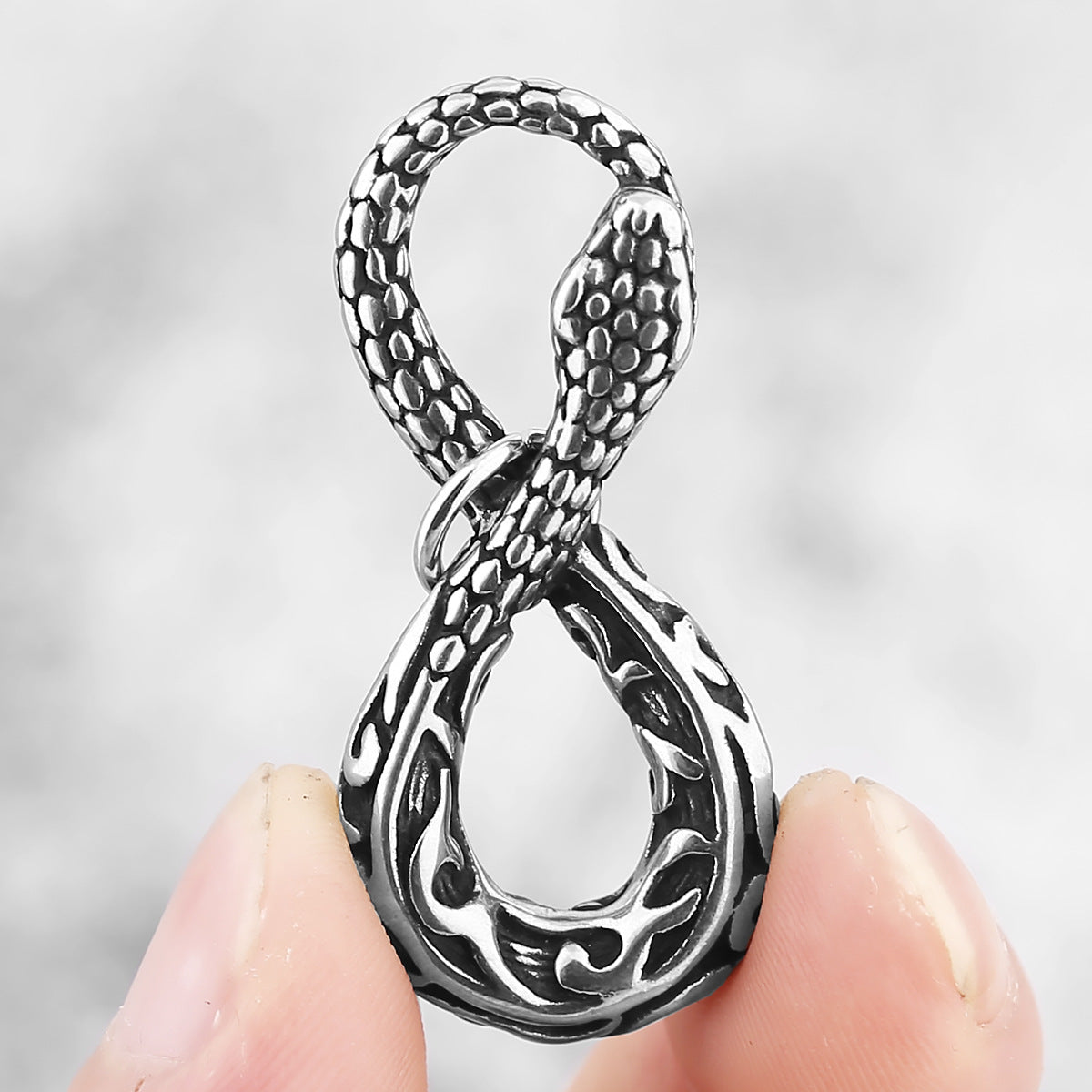 8-Character Snake Minimalist Necklace