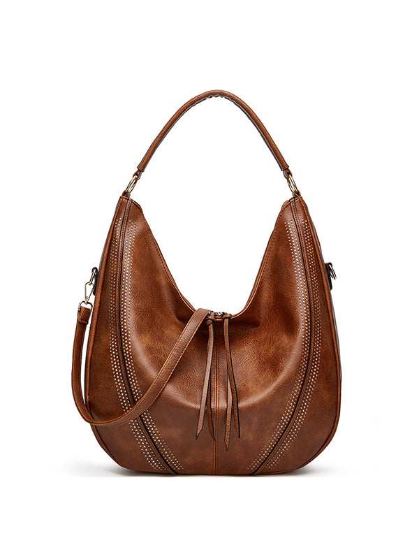 2 Pcs Pockets Zipper Handbags