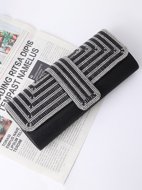 Chains Rhine Stones Handbags Crossbody Bags