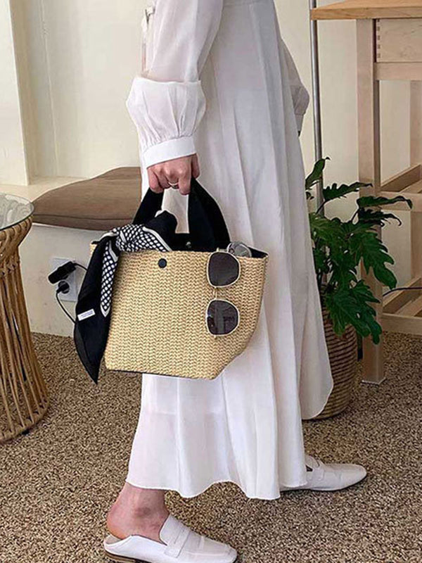 Split-Joint Woven Handbags Bags Accessories Bags