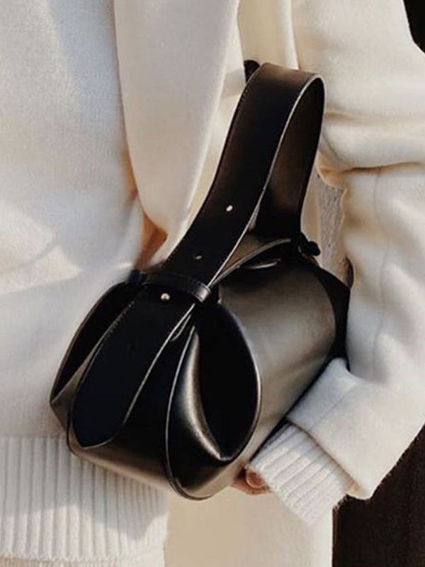 Geometric Pleated Split-Joint Satchels Handbags Crossbody Bags Bags