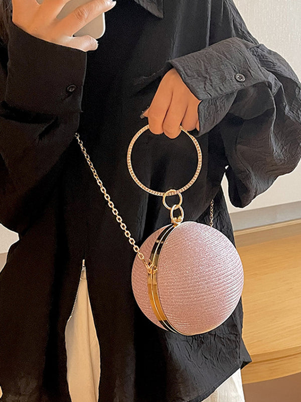 Chains Geometric Shiny Handbags Crossbody Bags Bags