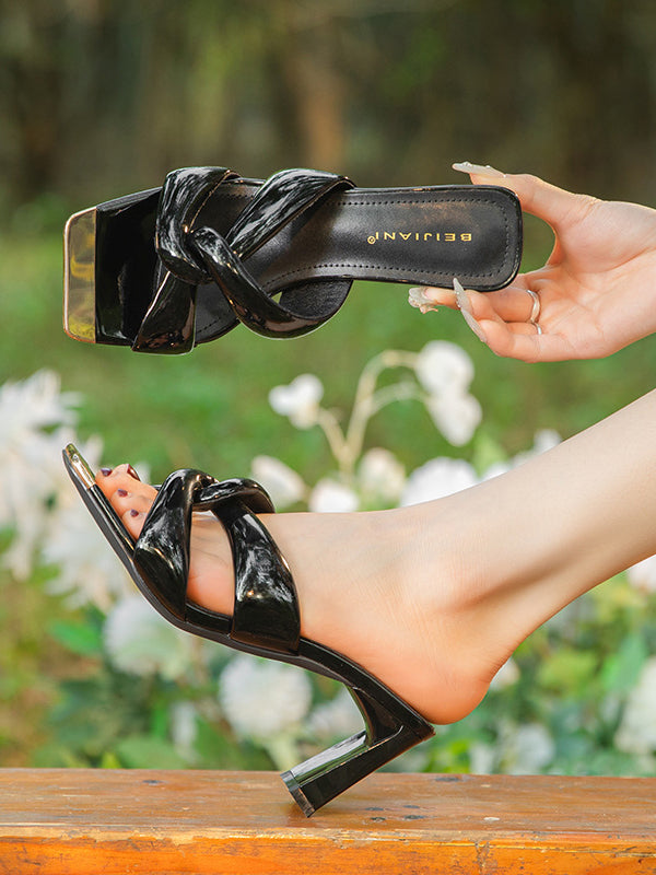 Open Toe Split-Joint Slippers Pumps Sandals