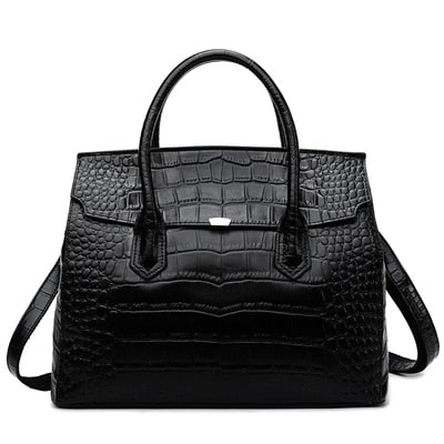Crocodile Large Shoulder Bag for Women