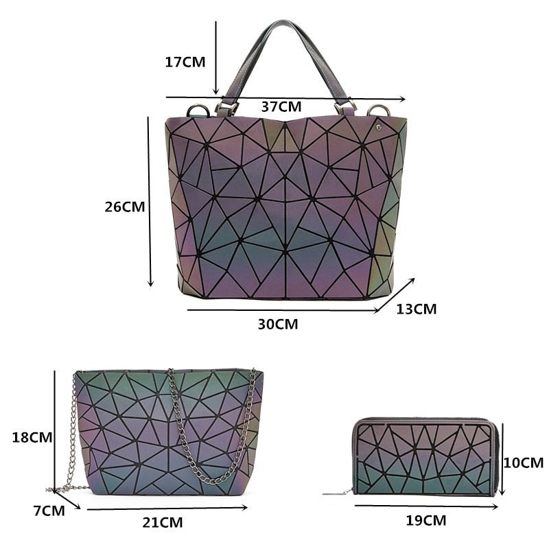 Mosaic Design Tote Bag 2/3 Pcs Set