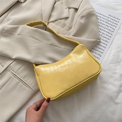 Crocodile Patterned Ladies Baguette Handbag for Women