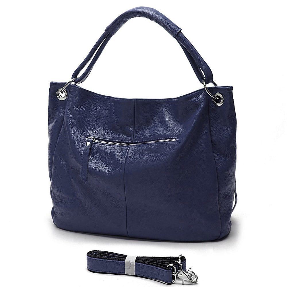 Soft Genuine Leather Tassel Tote Bag