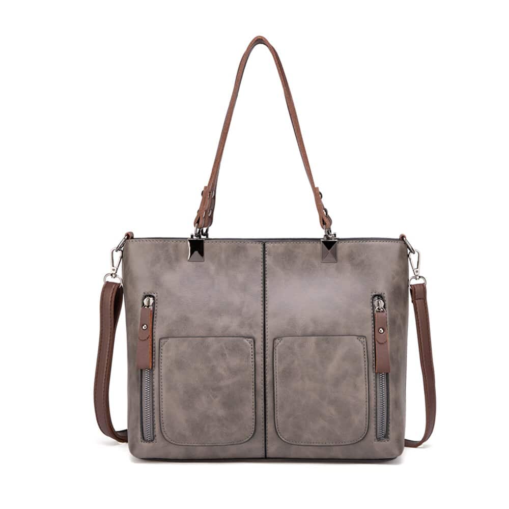 Multipocket Eco-Leather Tote Bag