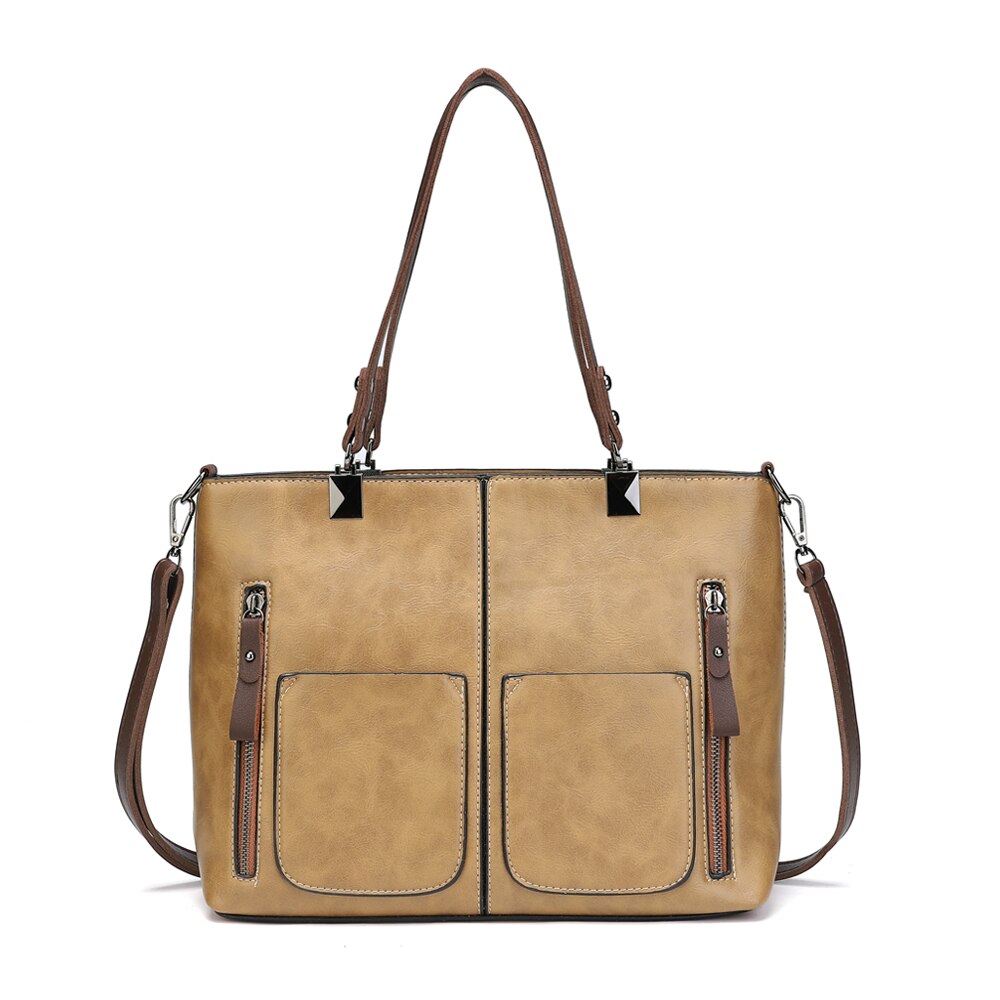 Multipocket Eco-Leather Tote Bag